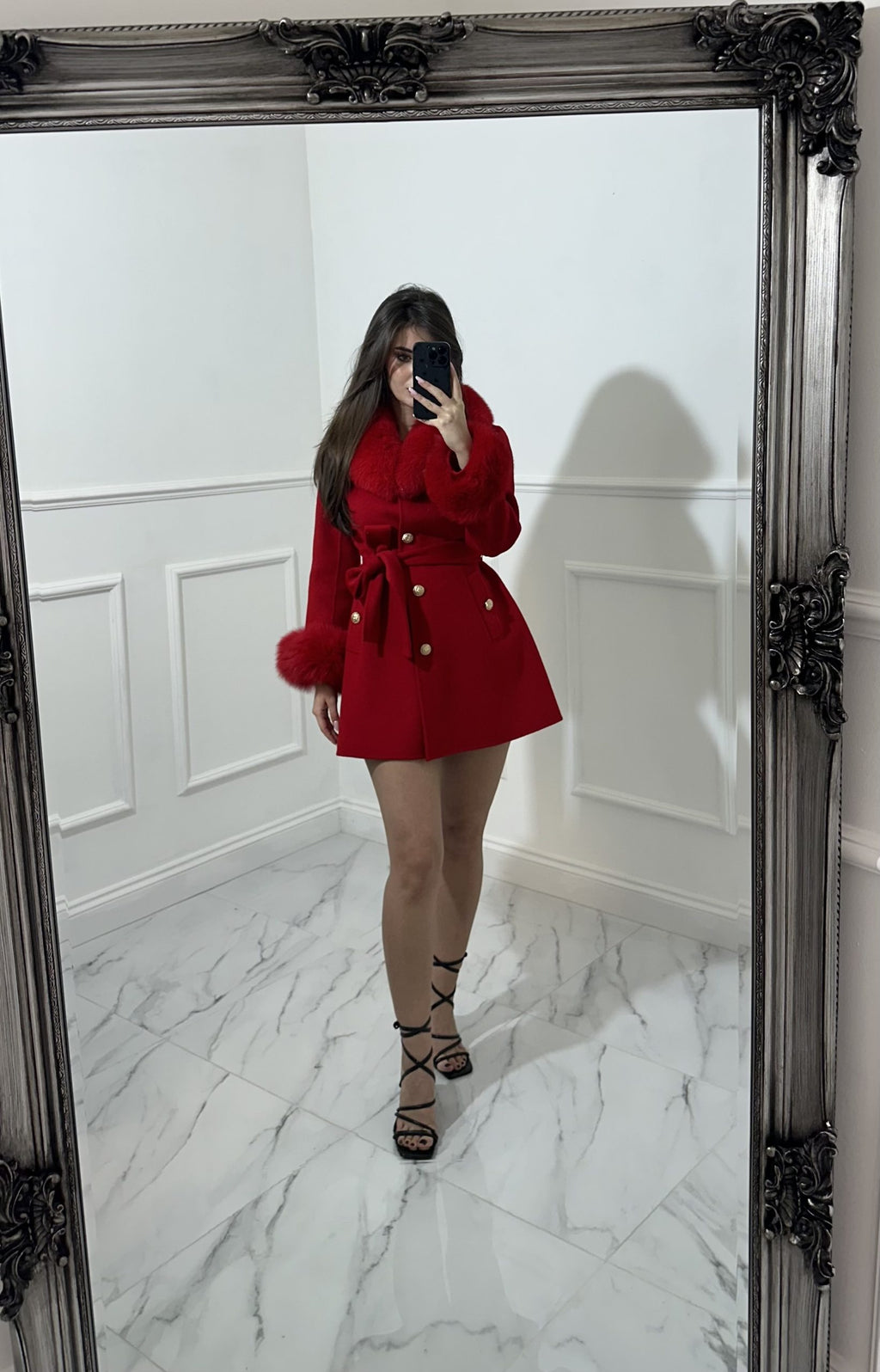 Luxury Hand Made Cashmere Fur Coat image 0