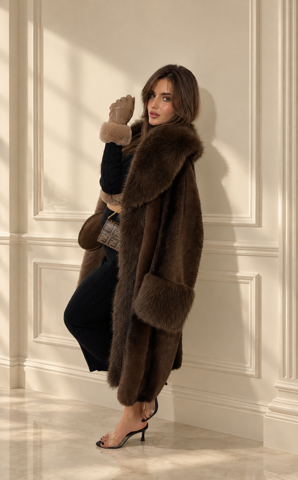 Mink Faux Fur Coat