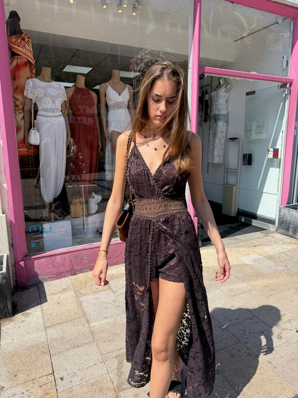 Lace Playsuit Dress