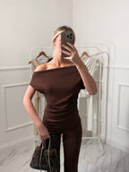 Fifi Pleated Off Shoulder Set