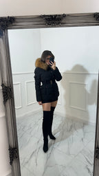 Paris Puffer Faux Fur Brown