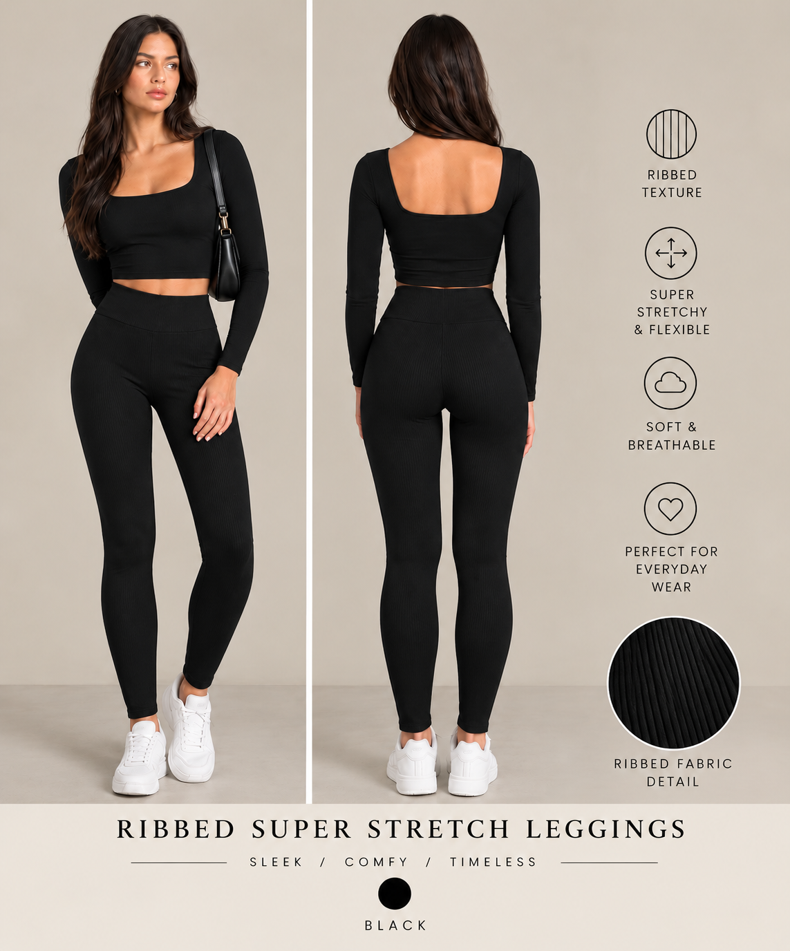 Ribbed Super Stretch Leggings