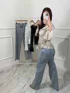 Wide Leg Glitter Jeans image 1